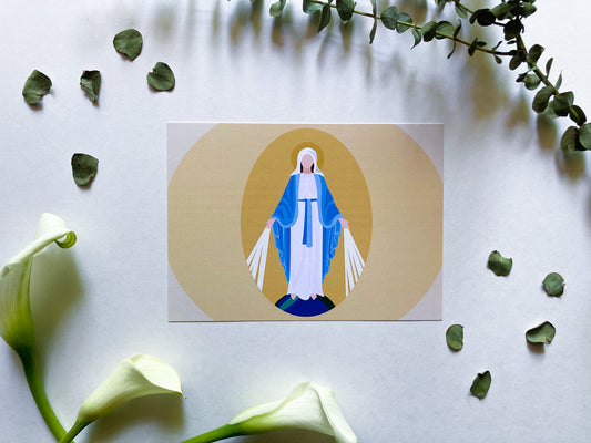 Miraculous Medal of Mary Print